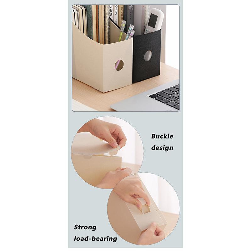 Office Document File Storage Box Folding Desktop Organizer Books Pencil Sundries