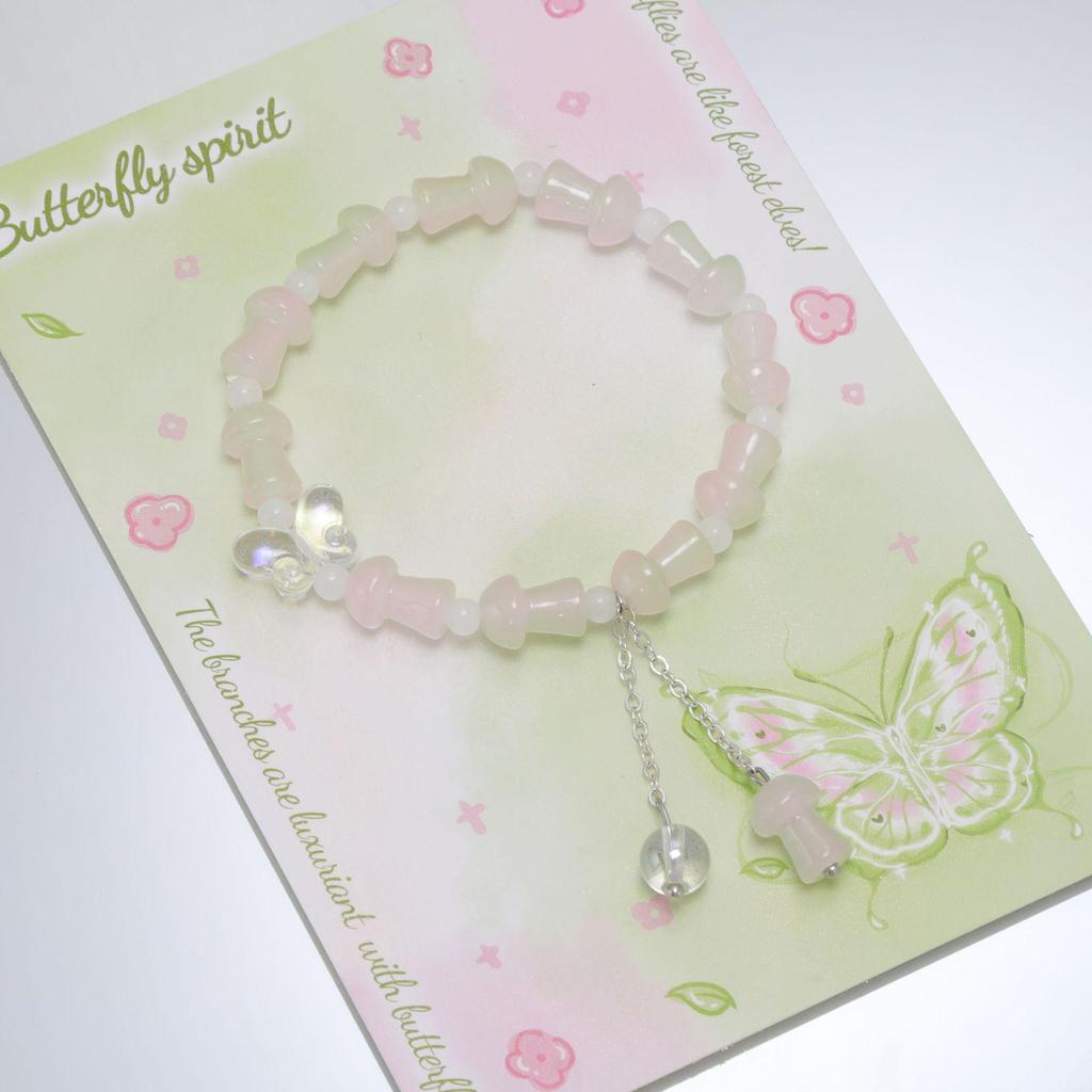 Mori Style Mermaid Crystal Bracelet - Sweet, Versatile Design for Women, Students, and Best Friends.