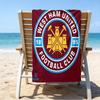 Hammer Football Printed Beach Towel, Super Soft Microfiber, Perfect Gift Birthday, for Pool, Beach, Travel, for Family and Friends