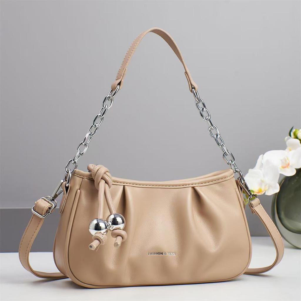 New Pleated Fashionable Cloud Bag Simple High-value Xiaoxiangfeng Handbag High-value Single-shoulder Crossbody Bag