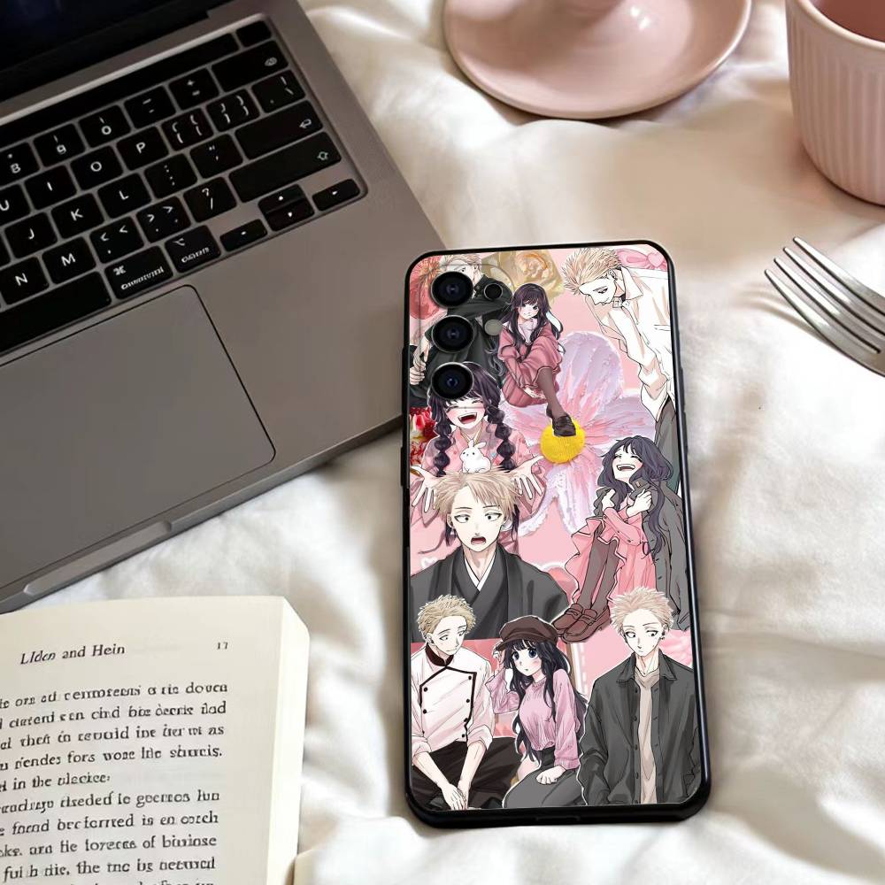 The F-Fragrant Flower B-Blooms with Dignity Phone Case For Samsung S25,24,23,22,30,21,10,9,Ultra,Plus,Lite4,5 G Soft Black Case
