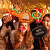 Inflatable Reindeer Antler Ring Toss Game, Christmas Party Games Supplies Ring Toss Hook Game for Kids Adults Family Xmas Games
