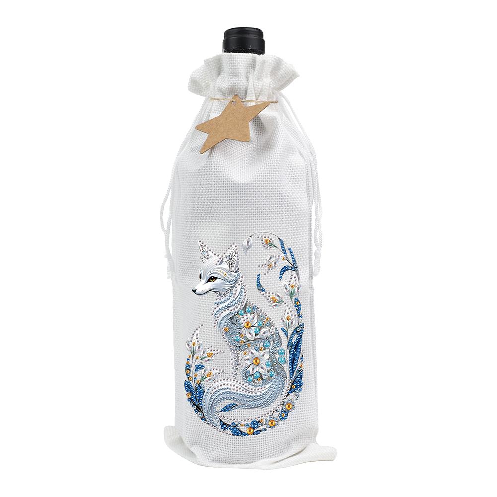 Diamond Painting Wine Bottle Bags Creative Diamond Painting Label Liquor Bottle Covers for Wedding Birthday Holiday