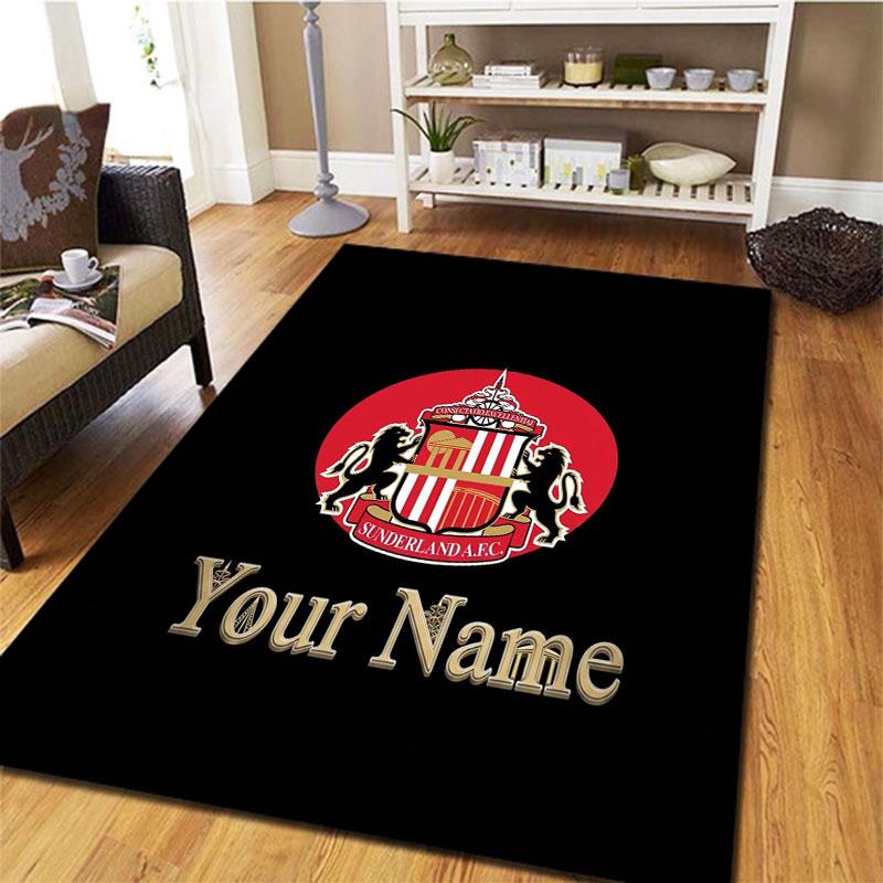 Sunderland A.F Custom Name Carpet Rug for Living Room Bedroom Home Sofa Decoration,Kids Play Non-slip Floor Mat