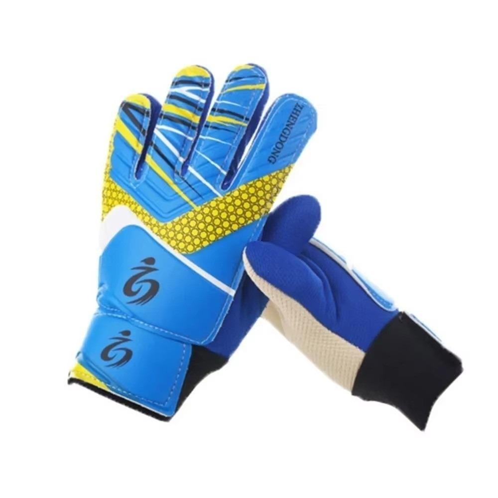 

1Pair Latex Full Finger Gloves Professional Football Gloves Children s Gift Size 6 синій