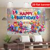 2D Flat Birthday Party Banner Polyester Photography 2D Background Cloth Flag Holiday Party Birthday Decoration