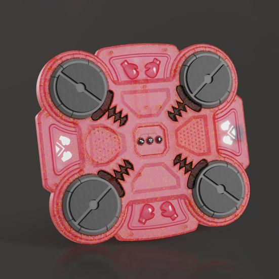 Music Boxing Machine Bluetooth-compatible Music Punching Target Smart Reaction Boxing Pad with 3 Speed Modes & LED Lights Rechargeable Fitness Toy