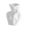 ABWR-Nordic Style Flower Vase Women Body Half Face Flower Pot Vase Art Crafts Bedroom Living Desktop Decoration