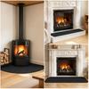 Hitzeschutzmatte für Ofen, feuerfest, Kaminmatte, dreilagiger flammhemmender Teppich, Holz, strapazierfähiger Hitzeschutz, Ofen, Kaminbodenmatte, Indoor, tragbar