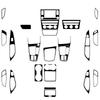 For Seat Leon MK3 2013-2020 Carbon Fiber Central Navigation Radio CD AC Door Gear Shift Panel Trim Set Car Accessories Sticker