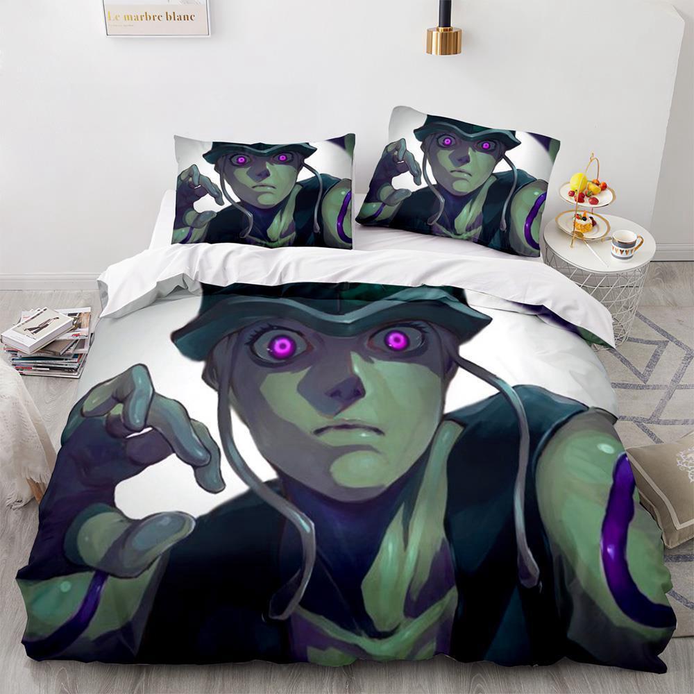 Neue Mode HUNTER×HUNTER Bettwäsche-Set Einzelbett Twin Full Queen King Size Bettset Erwachsener Kind Schlafzimmer Bettbezug Sets 3D-Druck Anime