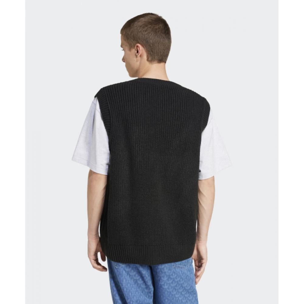 Adidas 70s Knit Vest   Black Jn5975