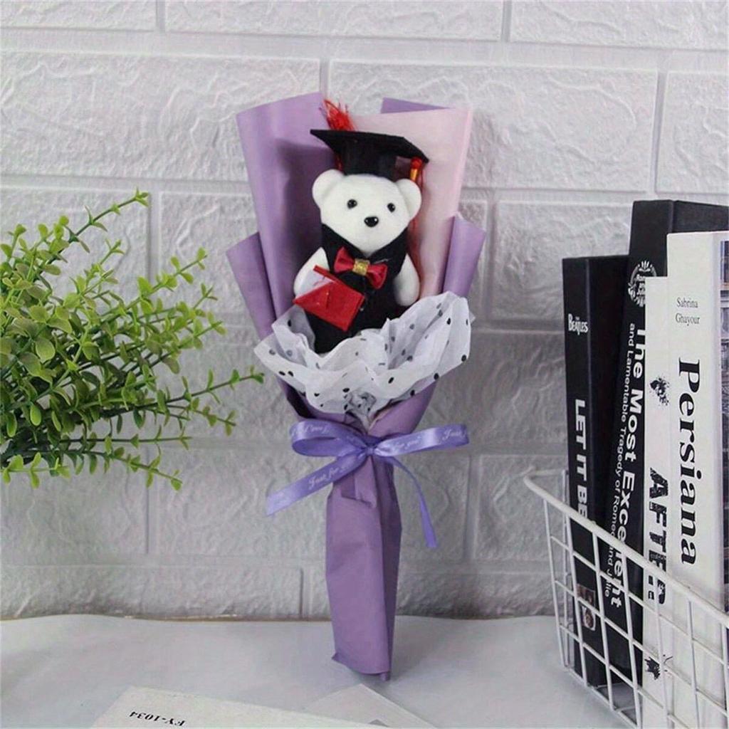 1pc Graduation Season Cartoon Bouquet Bear Teacher's Day Gift Dr. Bear