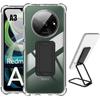 Case - E.F.CONNECTION - For Xiaomi Redmi A3 - Shockproof - Ultra Transparent - 3-in-1 Magnetic Ring