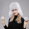 New hats Fox women Russian women Shanka pilot tripper snow hat
