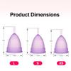 Medical Silicone Menstrual Cup – Leak-Free, Reusable Period Cup for Women, Up to 12 Hours Protection, Soft & Comfortable XS/S/L 4 Colors