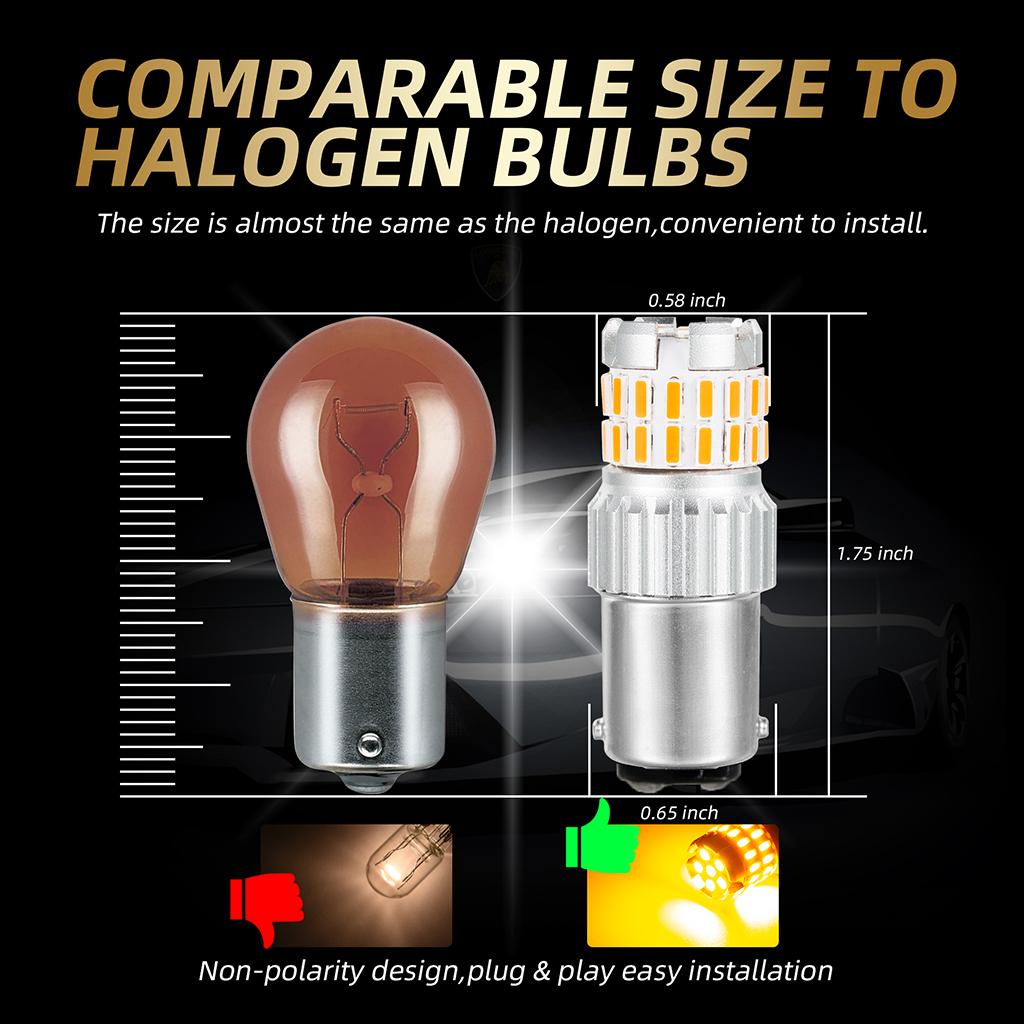 1 Truck 4 Brake Stop Lights Bulbs Degree Lighting, Extremely Bright