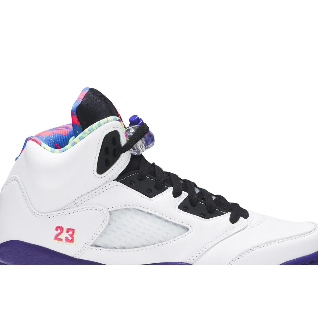 Air Jordan 5 Retro Grade School 'Alternate Bel-Air' (Unisex) White / Court Purple / Racer Pink / Ghost Green Kids' Basketball Shoes DB3024 100