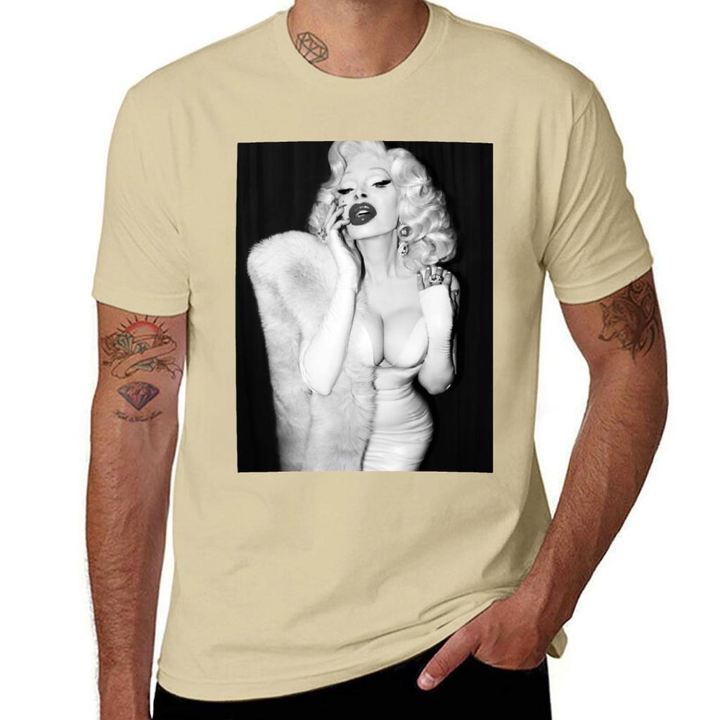 Amanda Lepore - Photo by Josef Jasso T-Shirt sports fans blacks plain black t shirts men
