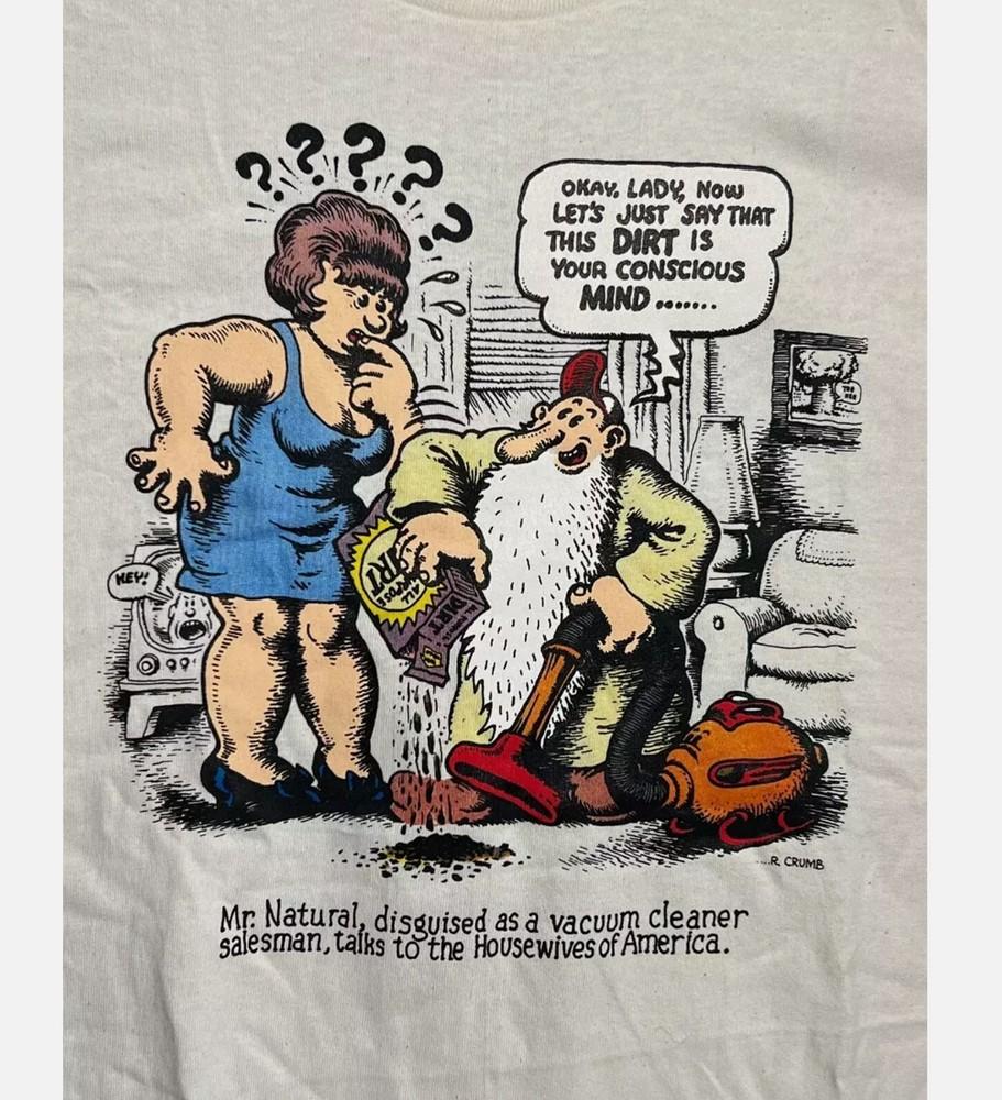 

Keep On Truckin 1990s MR NATURAL ROBERT CRUMB T Shirt Classic XL