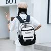 large capacity, fresh and cute, primary and secondary school students splicing contrasting colors, fashionable backpack.