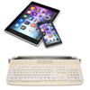 Wireless Typewriter Keyboard Retro   104 Keys  5.0 Integrated Stand Tablet Keyboard for Smart Phone Laptop