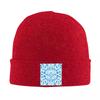 Arai  Light Blue Maori Pattern Warm Knitted Cap Winter Knit Bonnet Hat Skullies Beanies Hip Hop Caps for Unisex