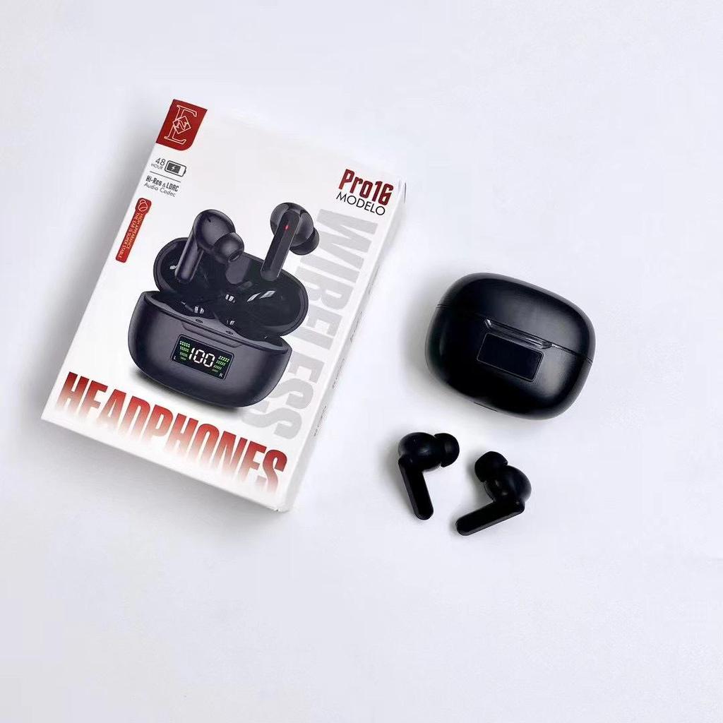 Universal Bluetooth TWS Earbuds: Noise Cancelling, Long Battery Life, Android Compatible, Ideal for Sports & Gaming (Pro16)