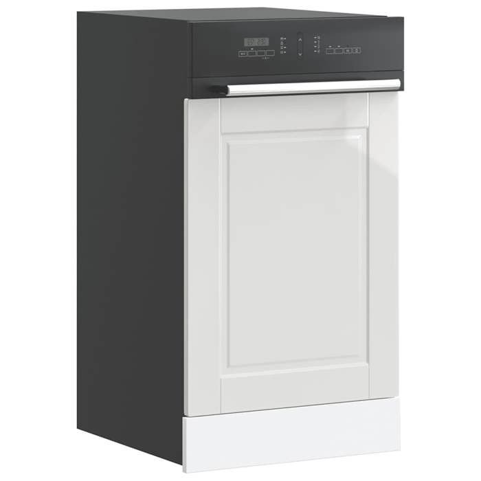 VidaXL Dishwasher Panel Porto Glossy White 45x1.5x67 Cm 854129