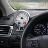 Tachometer 12V for 4/6/8 Cylinder Gasoline Vehicles, 0-8000 RPM, 3.75in, 7 Color Background Lights, Chrome Bracket, White Face