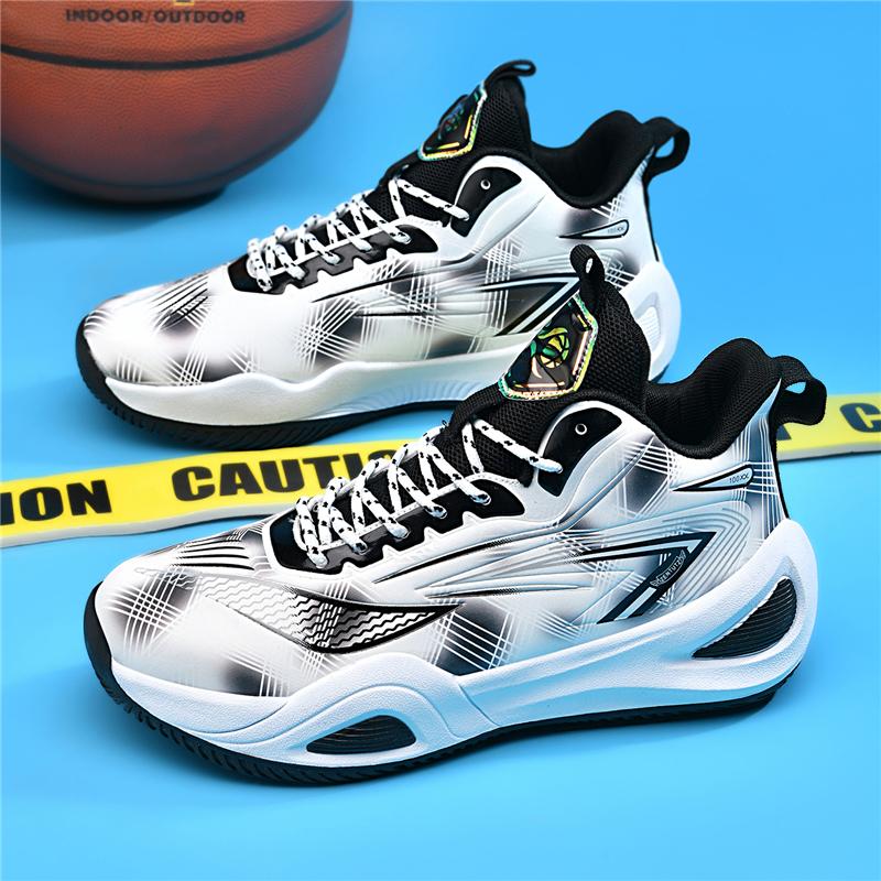 Mens Athletic Basketball Athletic Shoes High-Quality Breathable Cushioning Anti-Skid Wearable Gym Training Running Shoes For Men Women
