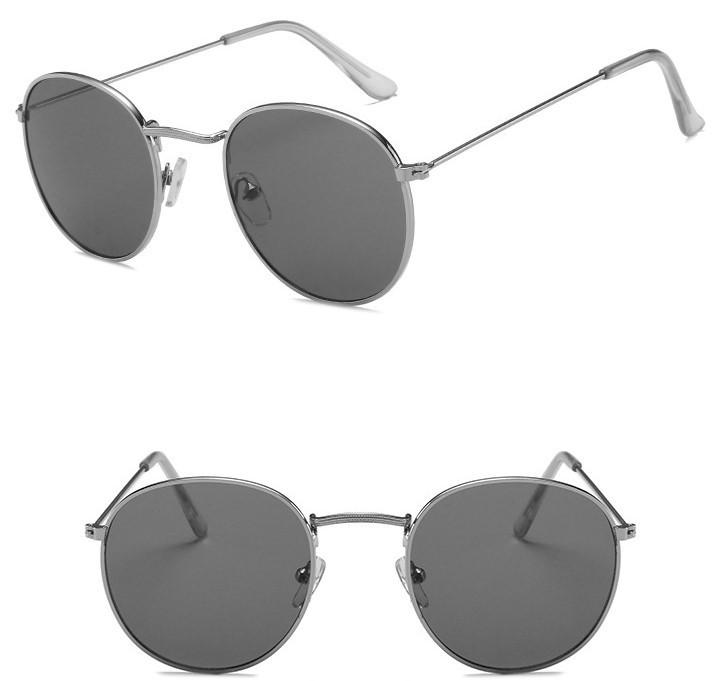 

Солнцезащитные очки в круглой оправе, цветные пленочные солнцезащитные очки, металлические солнцезащитные очки, морские очки 3447