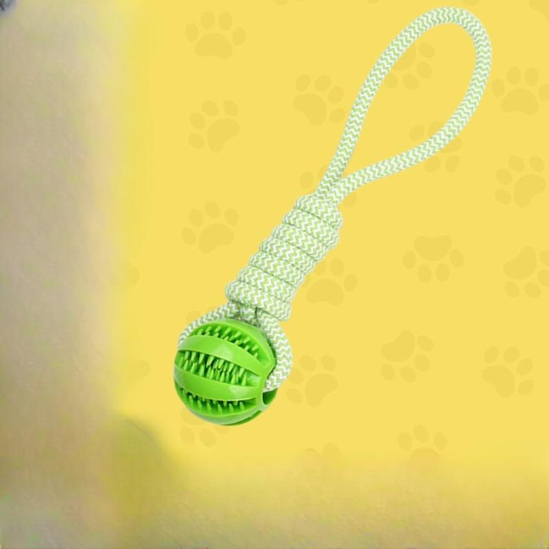 Pet Dog Chewing Rope Knot Silicone Toy Small Dog Tooth Cleaning Rope Knot Training Dog Molar Stick Toy