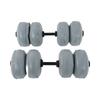 30kg Adjustable Travel Water Filled Dumbbells for Men Women Arm Muscle Training Home FitnessGray