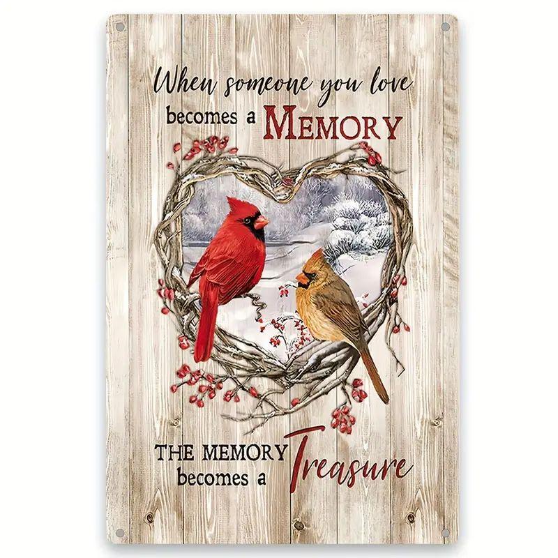 Metal Tin Poster Pastoral Birds Metal Tin Signs Posters Plate Wall Decor for Bars Restaurant Cafe Clubs Retro Posters Plaque