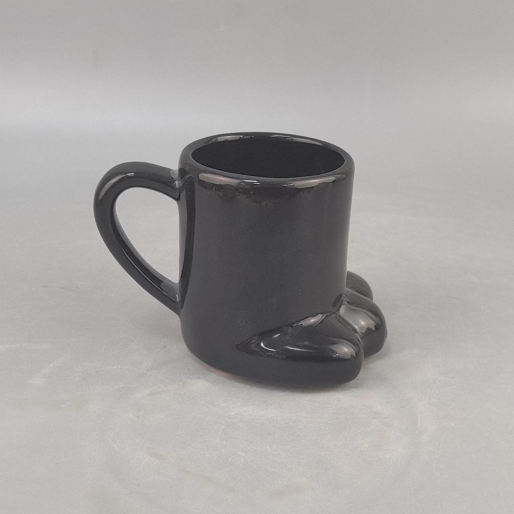 Ceramic Pink Cat Paw Cup Pattern Cup, Cute Household Cat Paw Design Milk Cup, Breakfast Cup, Office Cup