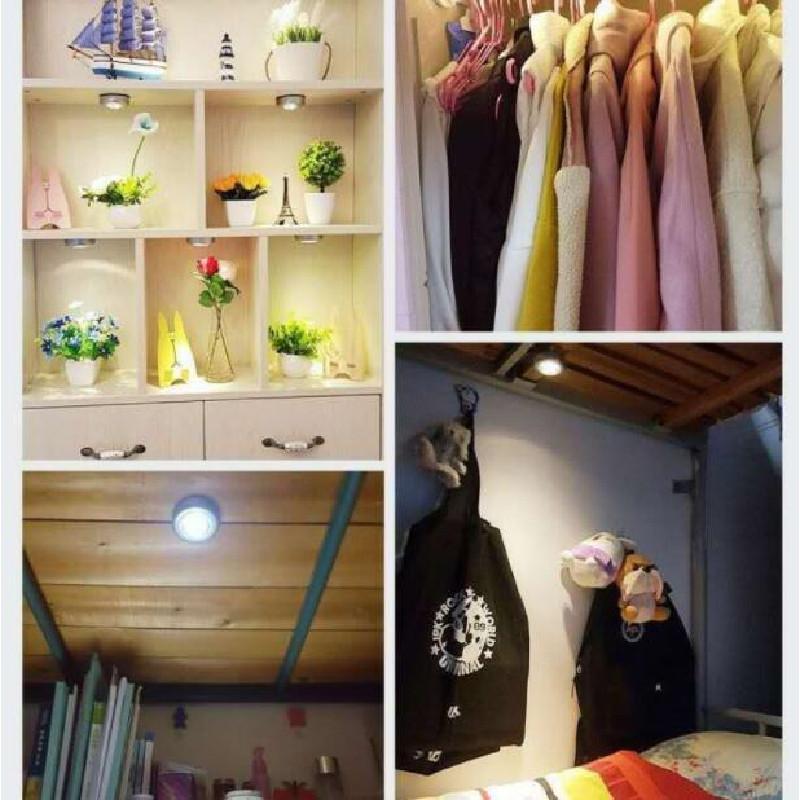 Closet Wireless Led Night Lamp Battery Powered Wardrobe Cupboard Supplies Lamp