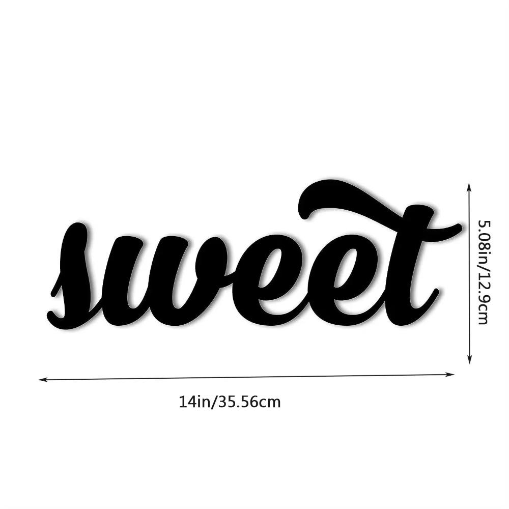 

Sweet Metal Wall Sign: Charming Dessert Lover Accent for New Home—Stylish Sweet Tooth Decor for Living Room and Home Decoration бежевый
