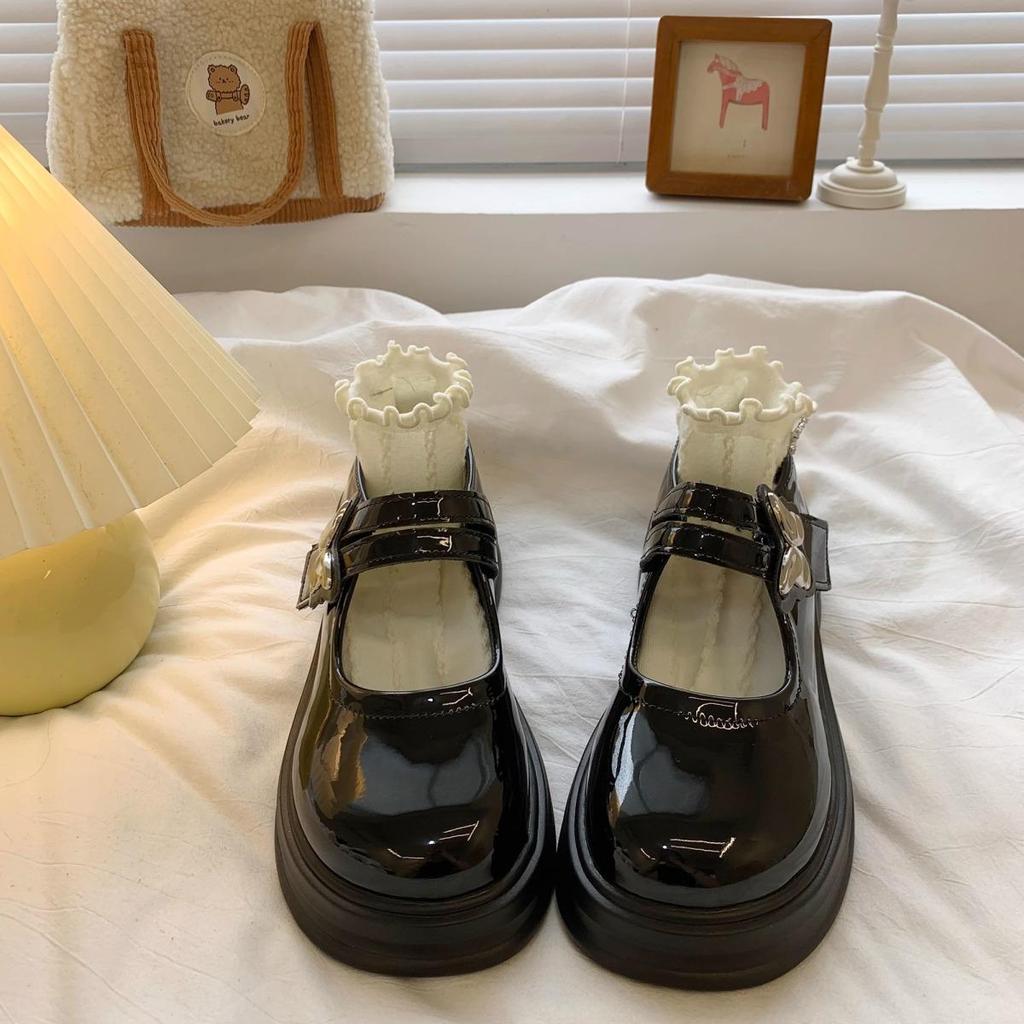 Women's Korean Retro Pearl Loafers – White, Summer 2025, Versatile Shallow Mouth, College Style, Thick Sole, Round Toe, Mary Jane Shoes.