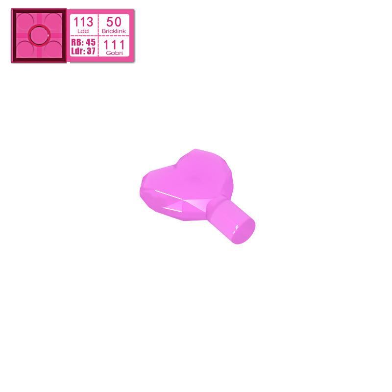 

**Heart-Shaped Decorative Piece**: Compatible with Lego 15745 Building Blocks, Small Particle Educational Accessory. Single Piece