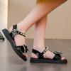 Girls' sandals summer Korean version soft soled princess shoes, big children, little girls, baby students' beach shoes