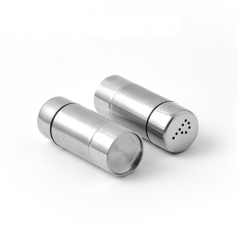 New Stainless Steel Mini Pepper Bottle Kitchen Creative Multifunctional Seasoning Jar Outdoor Barbecue Tool Powder Sprinkler
