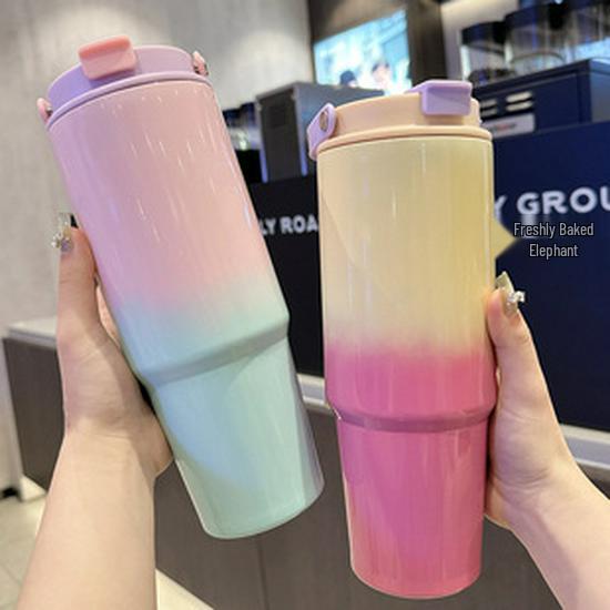 Premium Large-Capacity Stainless Steel Sports Thermos Cup - Portable and Car-Compatible