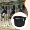 Horse feed Bucket Horse Feeder Hanging,Wear Resistant Water Feeder feed Trough Livestock Feeding Container for Ranch Outside