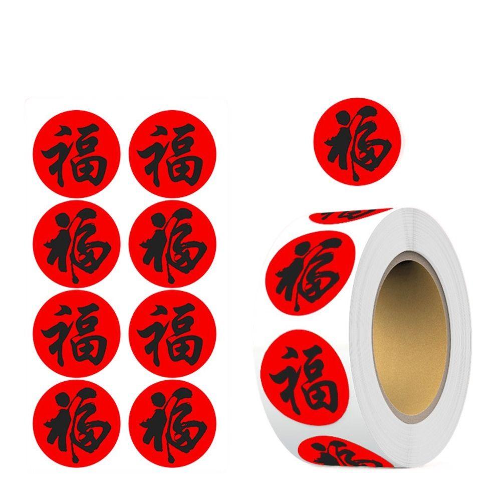 Gift Packaging DIY Seal Roll New Year's Sticker Good Luck Adhesive Label Sticker  Party Favors