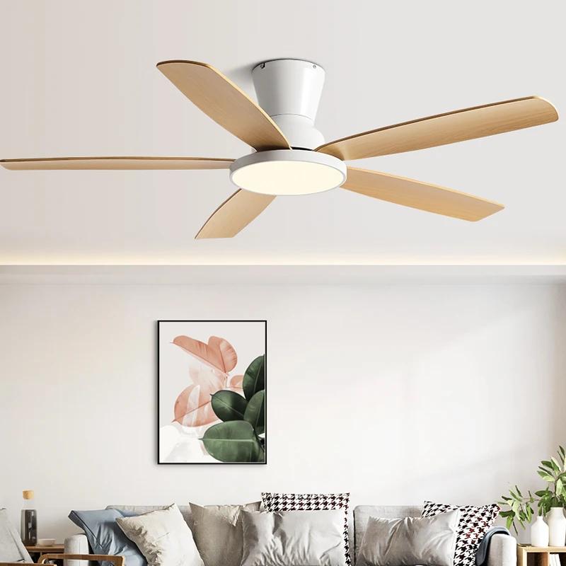 Modern Home 48 Inch Ceiling Fan Light Strong Wind DC Remote Control Ceiling Fan Home Atmosphere Silent Decorative Fan