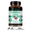 GREVIP Berberin HCl 1200mg Kapseln 120 Stück — Antioxidative Ernährung, Verdauungswohlbefinden, Tägliche Unterstützung