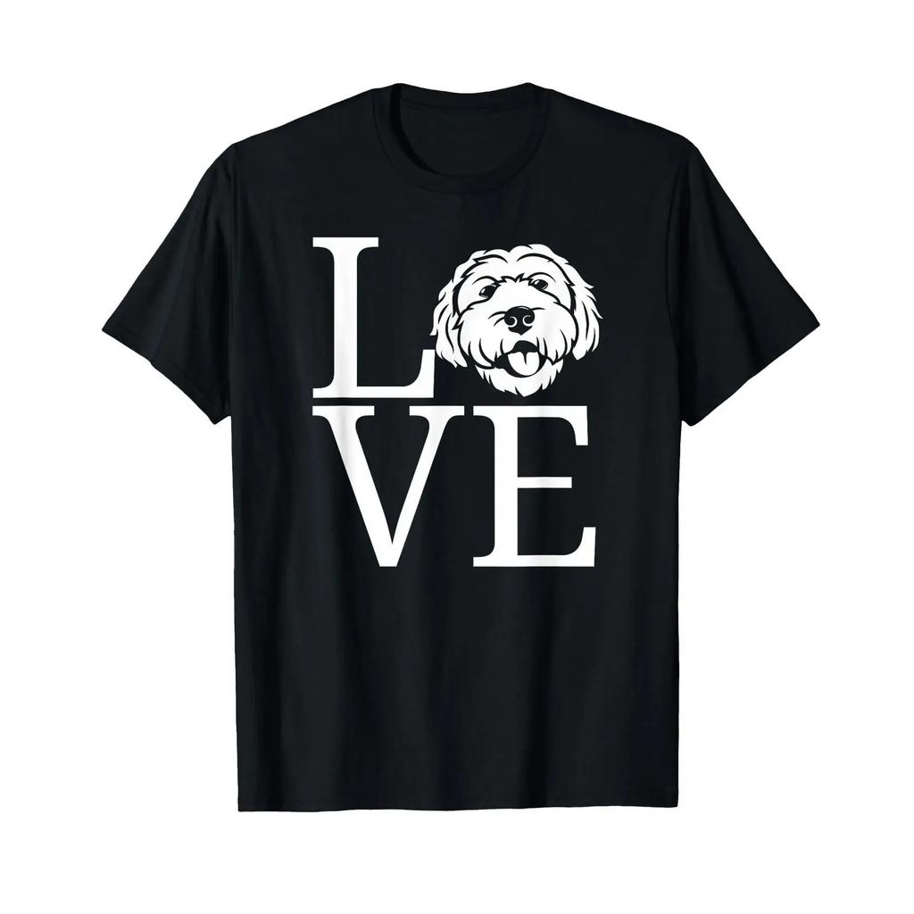 Love Doodle Dogs T Shirt Vintage Graphic Stylish Breathable Slightly Soft Streetwear Fashion Designer Clothes Versatile