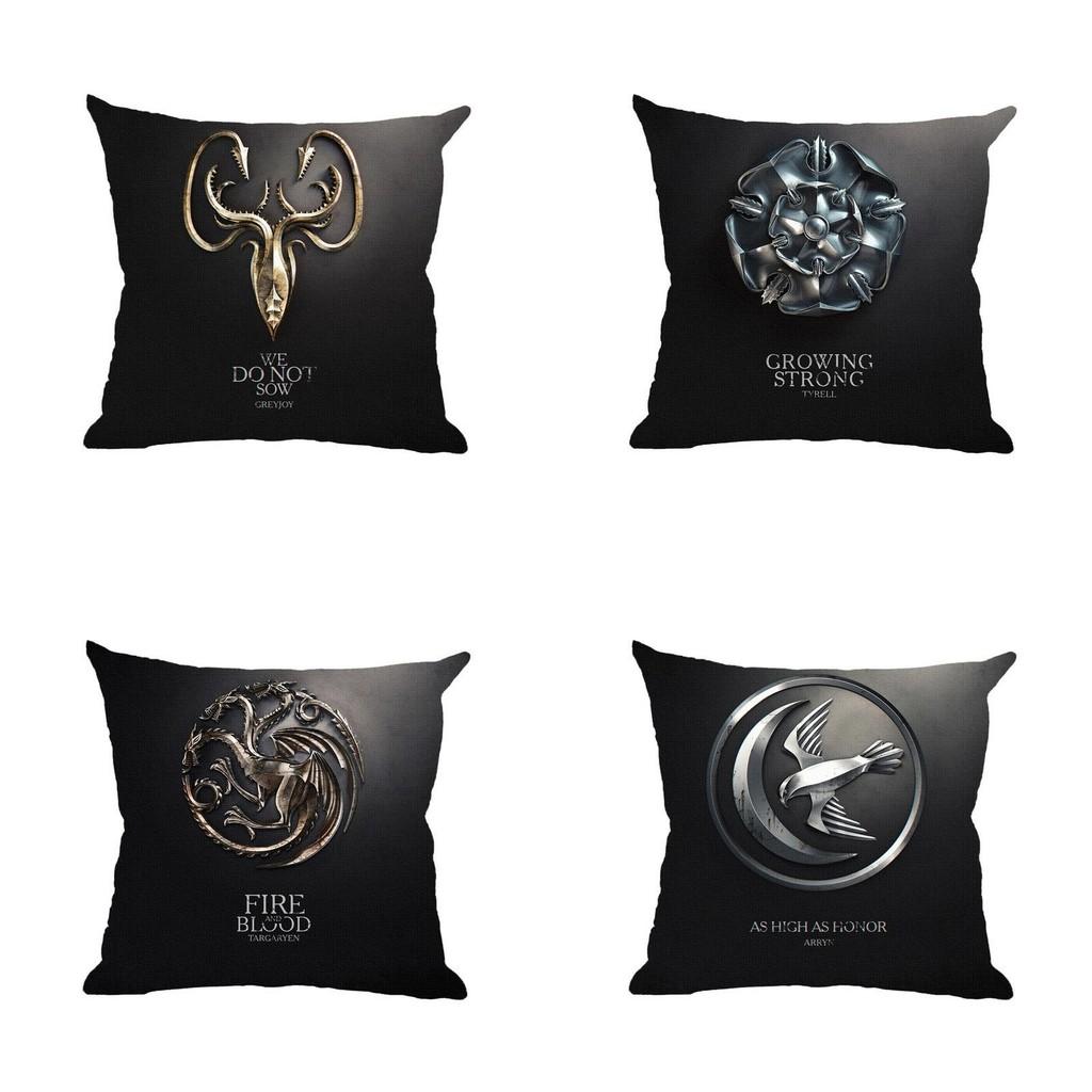 Luxurious Game Of Thrones Fire And Blood Throw Pillow Case For Elegant Home Decor