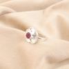 Pink Tourmaline Gemstone Sterling Silver Statement Unique Cocktail Ring Jewelry RR-51-13